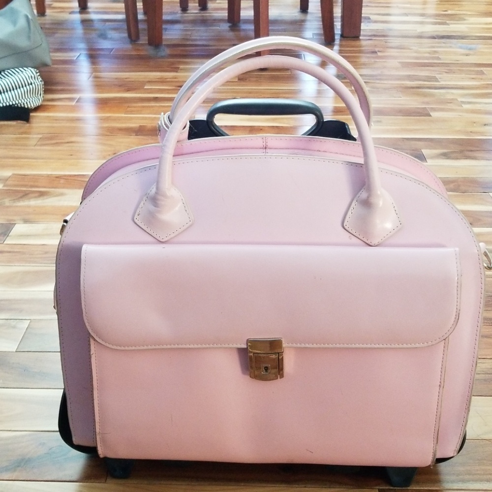 Pink roller bag